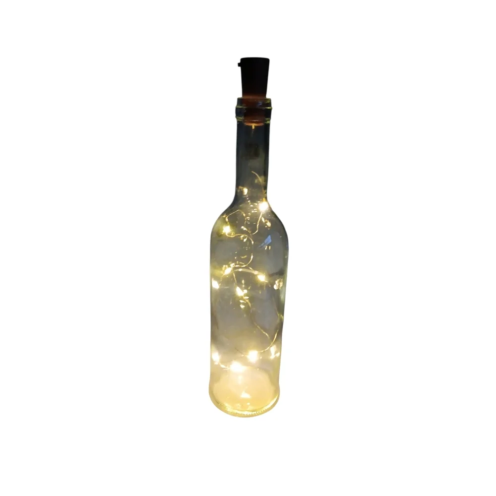 Light-Up Glass Bottle Decor